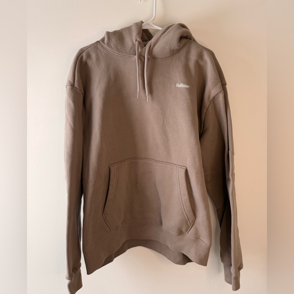Hollister Men's Taupe Hoodie